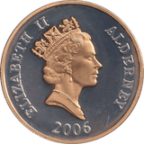 2006 SILVER PROOF FIVE POUNDS ALDERNEY - SILVER WORLD COINS - Cambridgeshire Coins