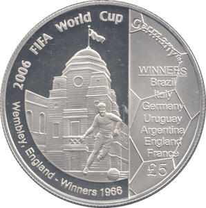 2006 SILVER PROOF FIVE POUNDS FIFA WORLD CUP - £5 Silver Proof - Cambridgeshire Coins