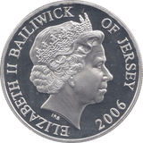 2006 SILVER PROOF FIVE POUNDS JERSEY - SILVER WORLD COINS - Cambridgeshire Coins