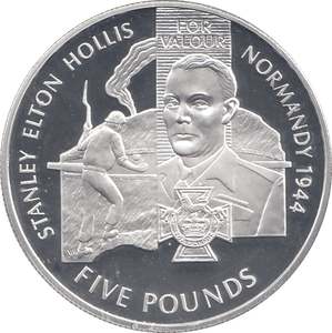 2006 SILVER PROOF FOR VALOUR FIVE POUNDS ALDERNEY - SILVER WORLD COINS - Cambridgeshire Coins