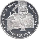 2006 SILVER PROOF FOR VALOUR FIVE POUNDS ALDERNEY - SILVER WORLD COINS - Cambridgeshire Coins