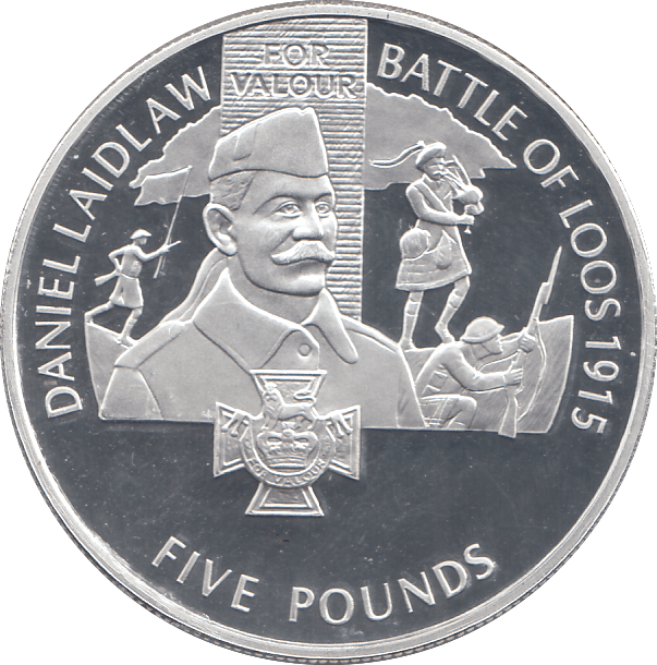 2006 SILVER PROOF FOR VALOUR FIVE POUNDS ALDERNEY - SILVER WORLD COINS - Cambridgeshire Coins