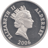 2006 SILVER PROOF FOR VALOUR FIVE POUNDS ALDERNEY - SILVER WORLD COINS - Cambridgeshire Coins