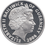 2006 SILVER PROOF FOR VALOUR FIVE POUNDS GUERNSEY - SILVER WORLD COINS - Cambridgeshire Coins