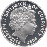 2006 SILVER PROOF FOR VALOUR FIVE POUNDS GUERNSEY - SILVER WORLD COINS - Cambridgeshire Coins