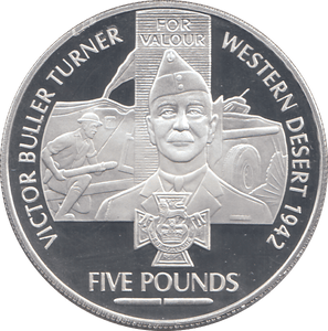 2006 SILVER PROOF FOR VALOUR FIVE POUNDS GUERNSEY - SILVER WORLD COINS - Cambridgeshire Coins