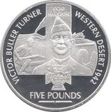 2006 SILVER PROOF FOR VALOUR FIVE POUNDS GUERNSEY - SILVER WORLD COINS - Cambridgeshire Coins