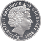 2006 SILVER PROOF FOR VALOUR FIVE POUNDS GUERNSEY - SILVER WORLD COINS - Cambridgeshire Coins
