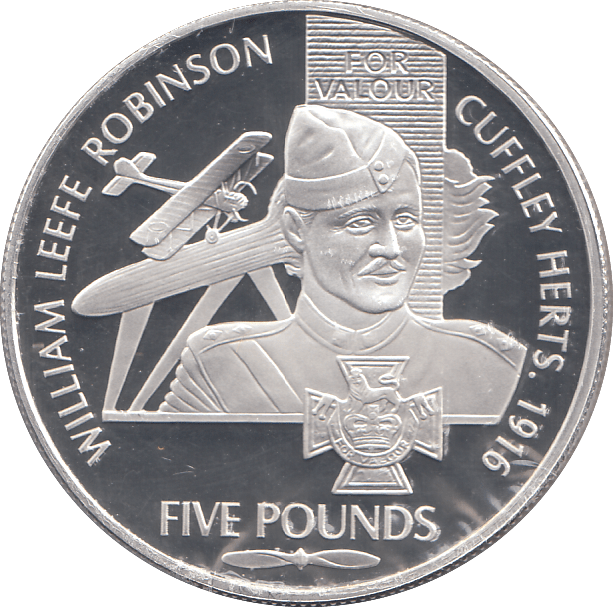 2006 SILVER PROOF FOR VALOUR FIVE POUNDS GUERNSEY - SILVER WORLD COINS - Cambridgeshire Coins