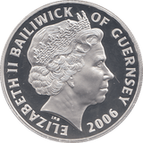 2006 SILVER PROOF FOR VALOUR FIVE POUNDS GUERNSEY - SILVER WORLD COINS - Cambridgeshire Coins