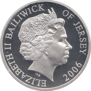 2006 SILVER PROOF FOR VALOUR FIVE POUNDS JERSEY - SILVER WORLD COINS - Cambridgeshire Coins
