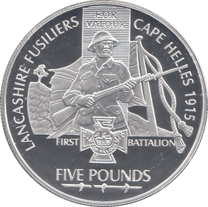 2006 SILVER PROOF FOR VALOUR FIVE POUNDS JERSEY - SILVER WORLD COINS - Cambridgeshire Coins