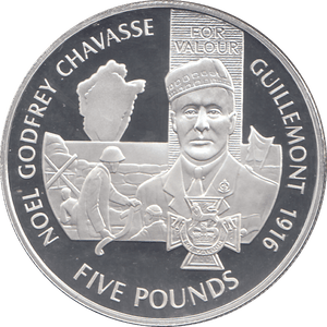 2006 SILVER PROOF FOR VALOUR FIVE POUNDS JERSEY - SILVER WORLD COINS - Cambridgeshire Coins