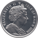 2006 SILVER PROOF ONE CROWN ISLE OF MAN 80 YRS QUEEN - SILVER WORLD COINS - Cambridgeshire Coins