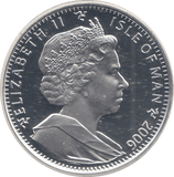 2006 SILVER PROOF ONE CROWN ISLE OF MAN - SILVER WORLD COINS - Cambridgeshire Coins