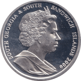 2006 SILVER PROOF SANDWICH ISLANDS COMMEMORATIVE COIN 2 POUNDS QUEEN ELIZABETH II 80TH BIRTHDAY - SILVER WORLD COINS - Cambridgeshire Coins