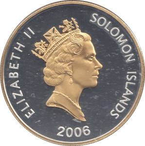 2006 SILVER PROOF TWENTY FIVE DOLLARS SOLOMON ISLANDS - SILVER WORLD COINS - Cambridgeshire Coins