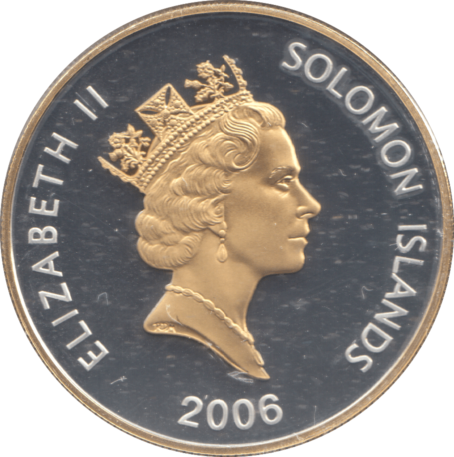 2006 SILVER PROOF TWENTY FIVE DOLLARS SOLOMON ISLANDS - SILVER WORLD COINS - Cambridgeshire Coins