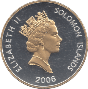 2006 SILVER PROOF TWENTY FIVE DOLLARS SOLOMON ISLANDS - SILVER WORLD COINS - Cambridgeshire Coins