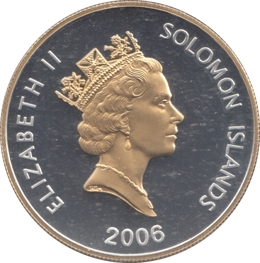 2006 SILVER PROOF TWENTY FIVE DOLLARS SOLOMON ISLANDS - SILVER WORLD COINS - Cambridgeshire Coins