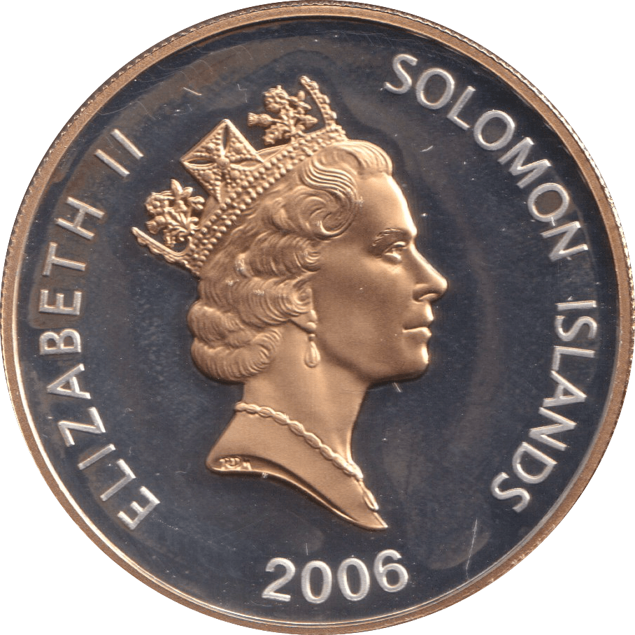 2006 SILVER PROOF TWENTY FIVE DOLLARS SOLOMON ISLANDS - SILVER WORLD COINS - Cambridgeshire Coins