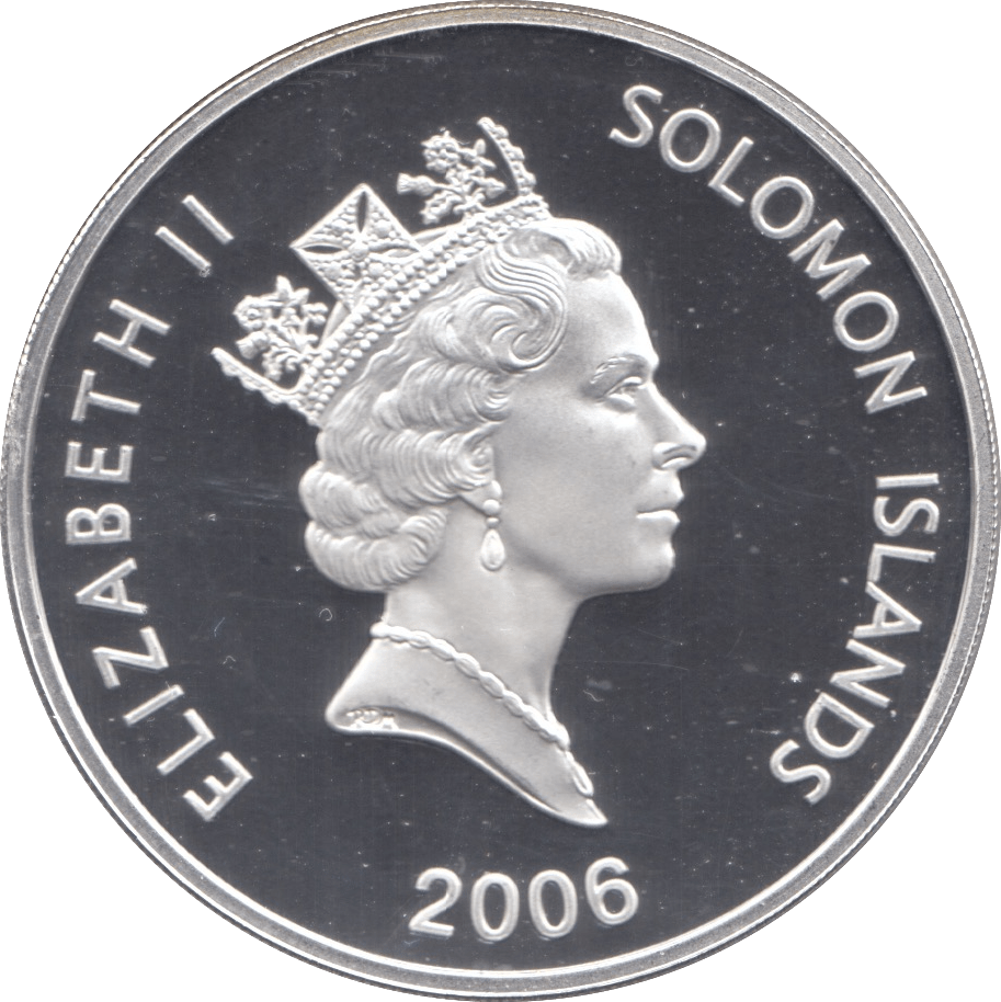 2006 SILVER PROOF TWENTY FIVE DOLLARS SOLOMON ISLANDS - SILVER WORLD COINS - Cambridgeshire Coins