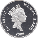 2006 SILVER PROOF TWENTY FIVE DOLLARS SOLOMON ISLANDS - SILVER WORLD COINS - Cambridgeshire Coins