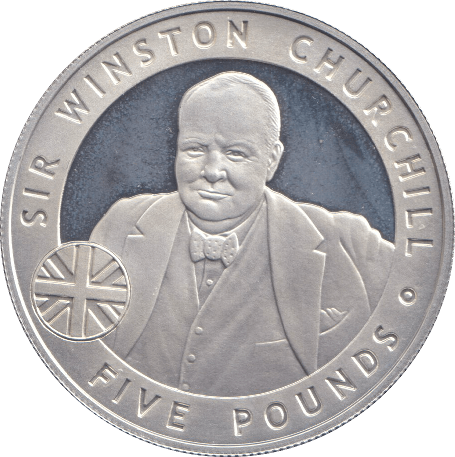 2006 SILVER PROOF WINSTON CHURCHILL FIVE POUNDS BAILIWICK OF JERSEY - SILVER WORLD COINS - Cambridgeshire Coins
