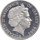 2006 SILVER PROOF WINSTON CHURCHILL FIVE POUNDS BAILIWICK OF JERSEY - SILVER WORLD COINS - Cambridgeshire Coins