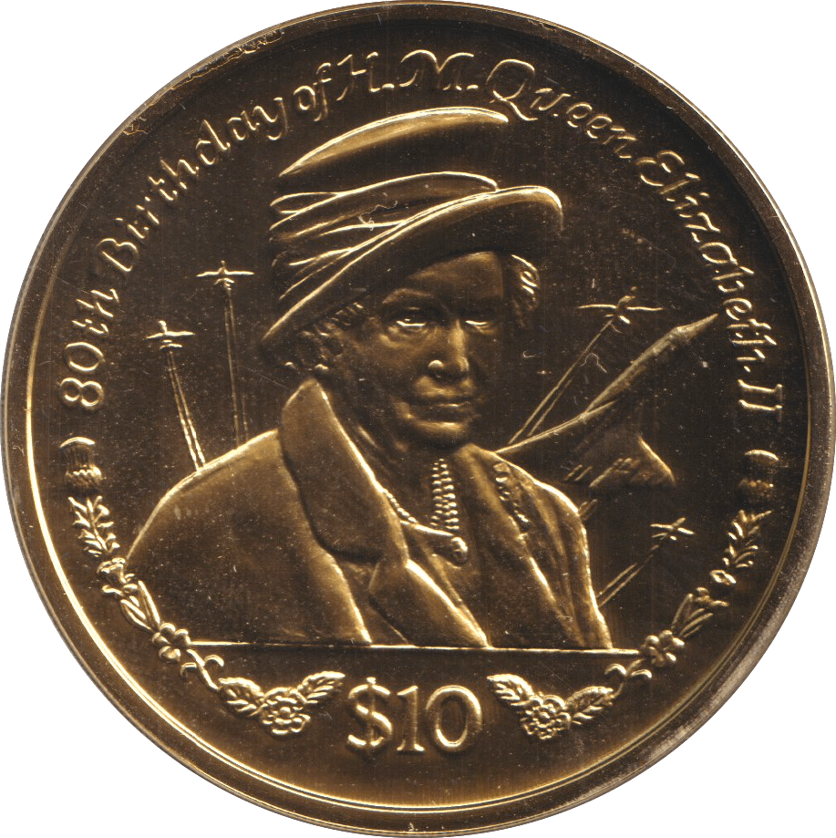2006 TEN DOLLARS 80 YEARS 1 - WORLD COINS - Cambridgeshire Coins