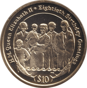 2006 TEN DOLLARS 80 YEARS 3 - WORLD COINS - Cambridgeshire Coins