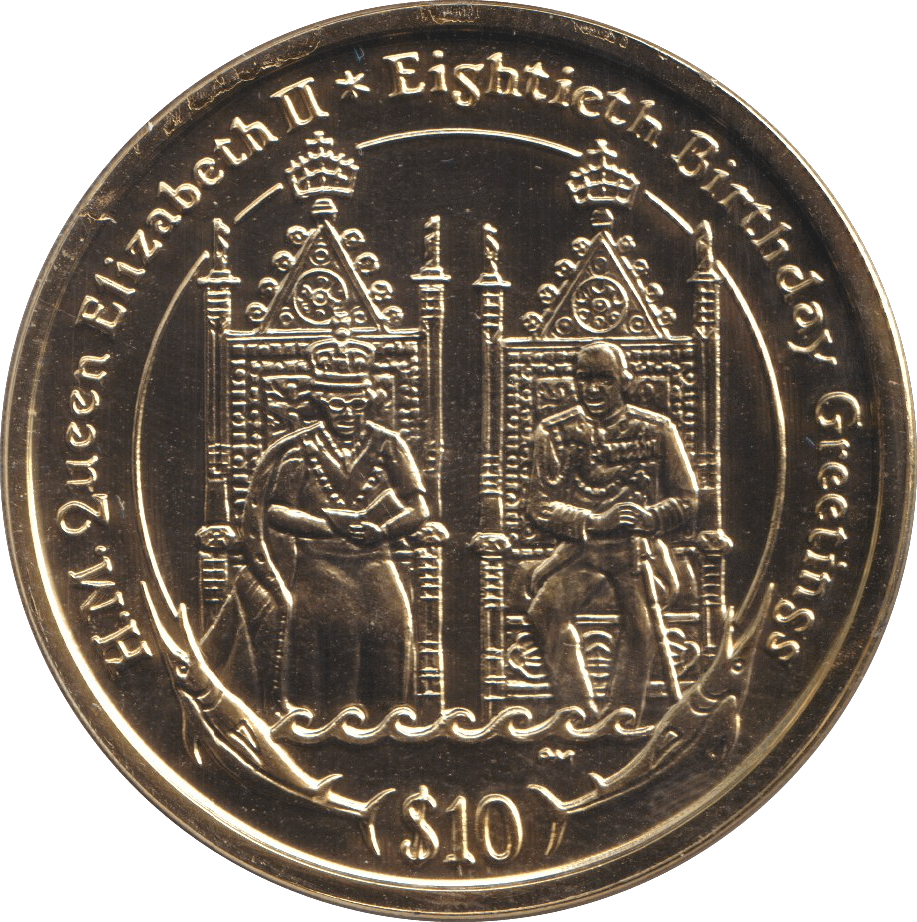2006 TEN DOLLARS 80 YEARS 5 - WORLD COINS - Cambridgeshire Coins