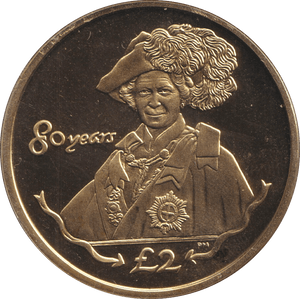 2006 TWO POUNDS 80 YEARS - WORLD COINS - Cambridgeshire Coins