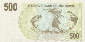 2006 ZIMBABWE 500 DOLLARS BANKNOTE REF-1711 - WORLD BANKNOTES - Cambridgeshire Coins