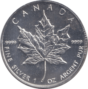 2007 1 OZ .999 FINE SILVER 5 DOLLARS CANADA - SILVER WORLD COINS - Cambridgeshire Coins