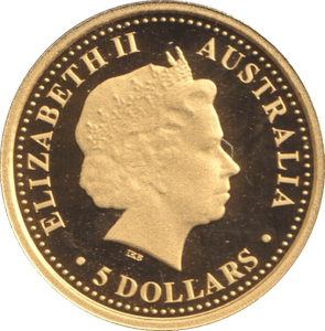 2007 1/25 OZ 9999 GOLD PROOF 5 DOLLARS AUSTRALIA - GOLD WORLD COINS - Cambridgeshire Coins