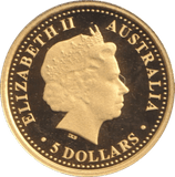 2007 1/25 OZ 9999 GOLD PROOF 5 DOLLARS AUSTRALIA - GOLD WORLD COINS - Cambridgeshire Coins