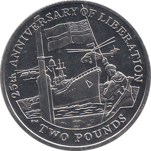 2007 2 POUND 25TH ANNIVERSARY OF LIBERATION ( BU ) - WORLD COINS - Cambridgeshire Coins