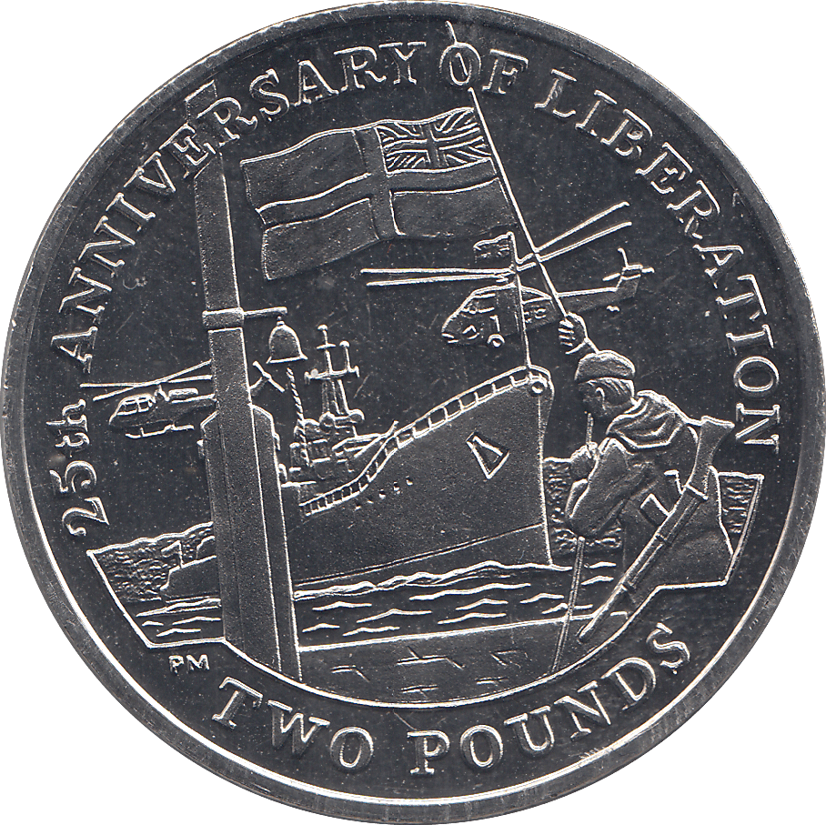 2007 2 POUND 25TH ANNIVERSARY OF LIBERATION ( BU ) - WORLD COINS - Cambridgeshire Coins