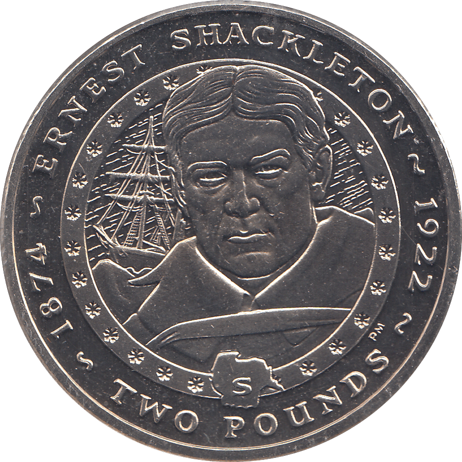 2007 2 POUND ERNEST SHACKLETON ( BU ) - WORLD COINS - Cambridgeshire Coins