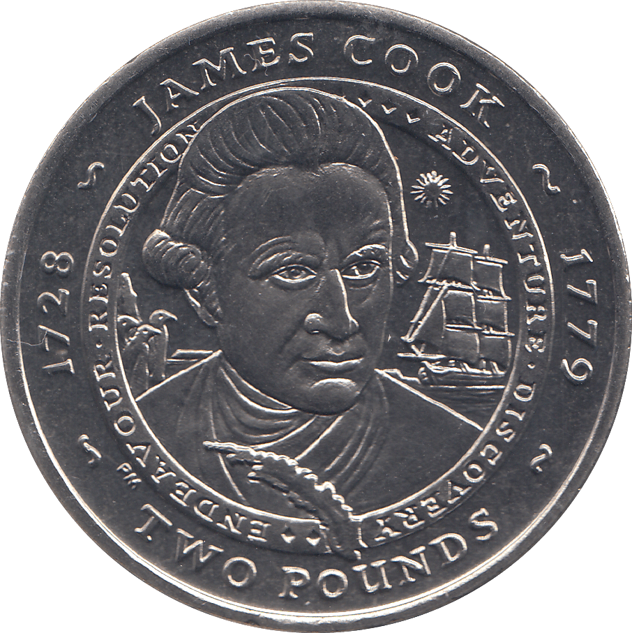 2007 2 POUND JAMES COOK ( BU ) - WORLD COINS - Cambridgeshire Coins
