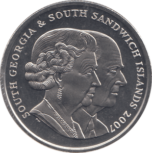 2007 2 POUND QUEEN ELIZABETH II & PRINCE PHILIP DIAMOND WEDDING COMMEMORATIVE COIN ( BU ) - WORLD COINS - Cambridgeshire Coins