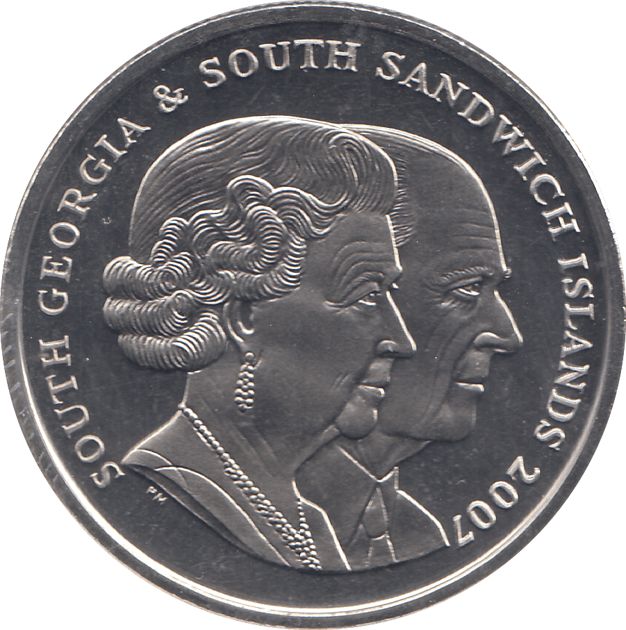 2007 2 POUND QUEEN ELIZABETH II & PRINCE PHILIP DIAMOND WEDDING COMMEMORATIVE COIN ( BU ) - WORLD COINS - Cambridgeshire Coins