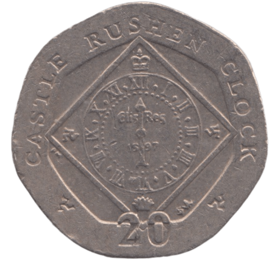 2007 20 PENCE CASTLE RUSHEN CLOCK - 20p BU - Cambridgeshire Coins