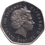 2007 25TH ANNIVERSARY LIBERATION 50P FALKLAND ISLANDS - 50p BU - Cambridgeshire Coins