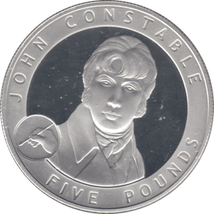 2007 £5 JOHN CONSTABLE SILVER PROOF - WORLD COINS - Cambridgeshire Coins