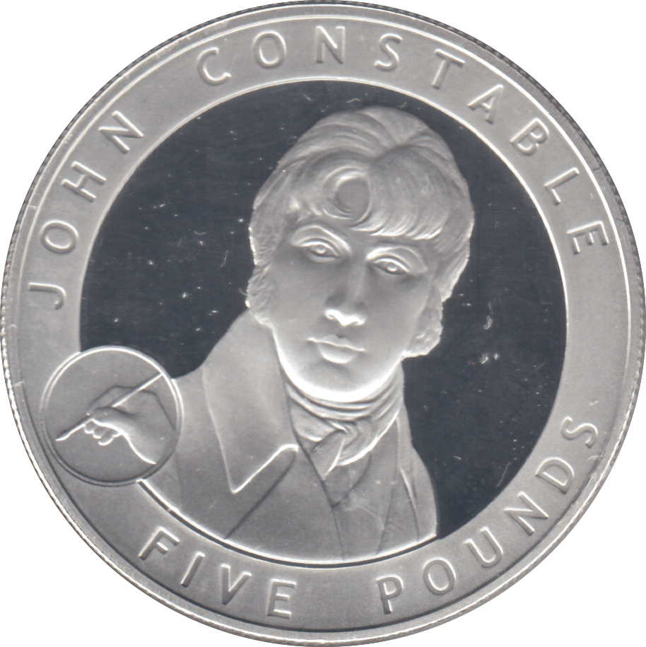 2007 £5 JOHN CONSTABLE SILVER PROOF - WORLD COINS - Cambridgeshire Coins