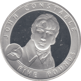 2007 £5 JOHN CONSTABLE SILVER PROOF - WORLD COINS - Cambridgeshire Coins