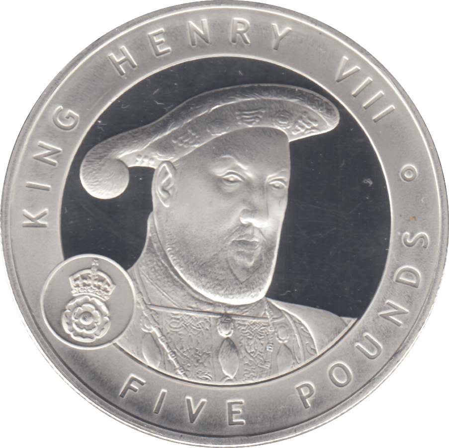2007 £5 KING HENRY VIII SILVER PROOF - WORLD COINS - Cambridgeshire Coins