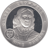 2007 £5 OLIVER CROMWELL SILVER PROOF - WORLD COINS - Cambridgeshire Coins